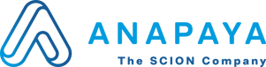 Anapaya horizontal blue tagline logo