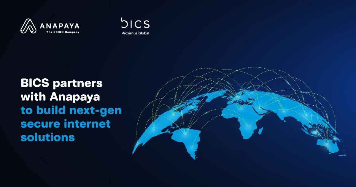 BICS partners with Anapaya to build next-gen secure internet solutions