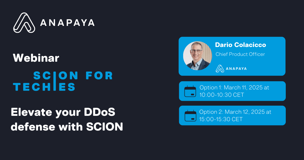 On-Demand Webinar - SCION for Techies: Elevate your DDoS defense with SCION