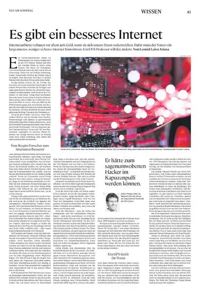 NZZ am Sonntag: There is a better internet (German article)
