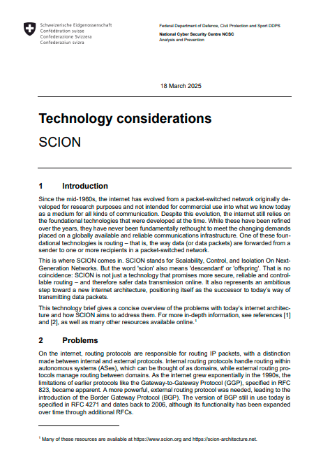 2025 BACS Technology Consideration - SCION