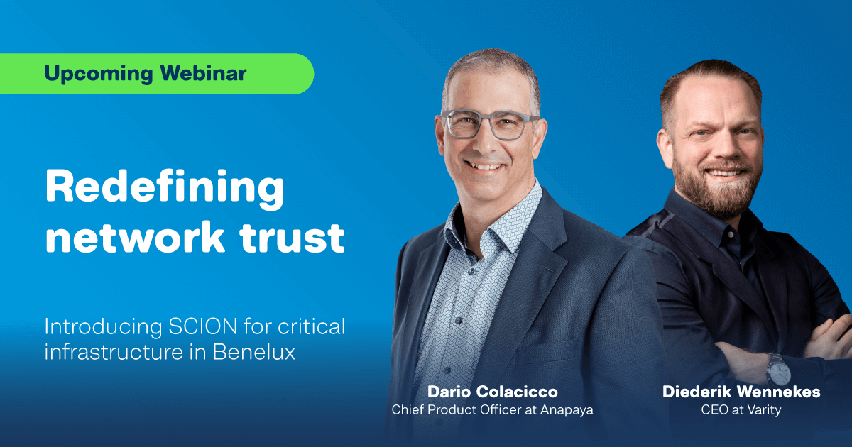 Live Zoom Webinar - Redefining network trust